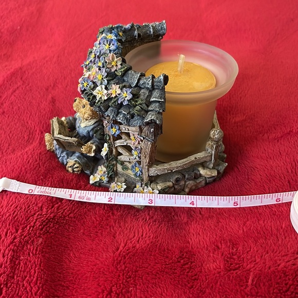 Boyds Bears Bearstone Collection Clementine Garden Romance Candle Holder VINTAGE - Picture 13 of 14